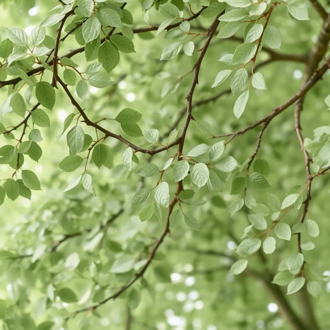 Abstract background pattern of leaves and branches